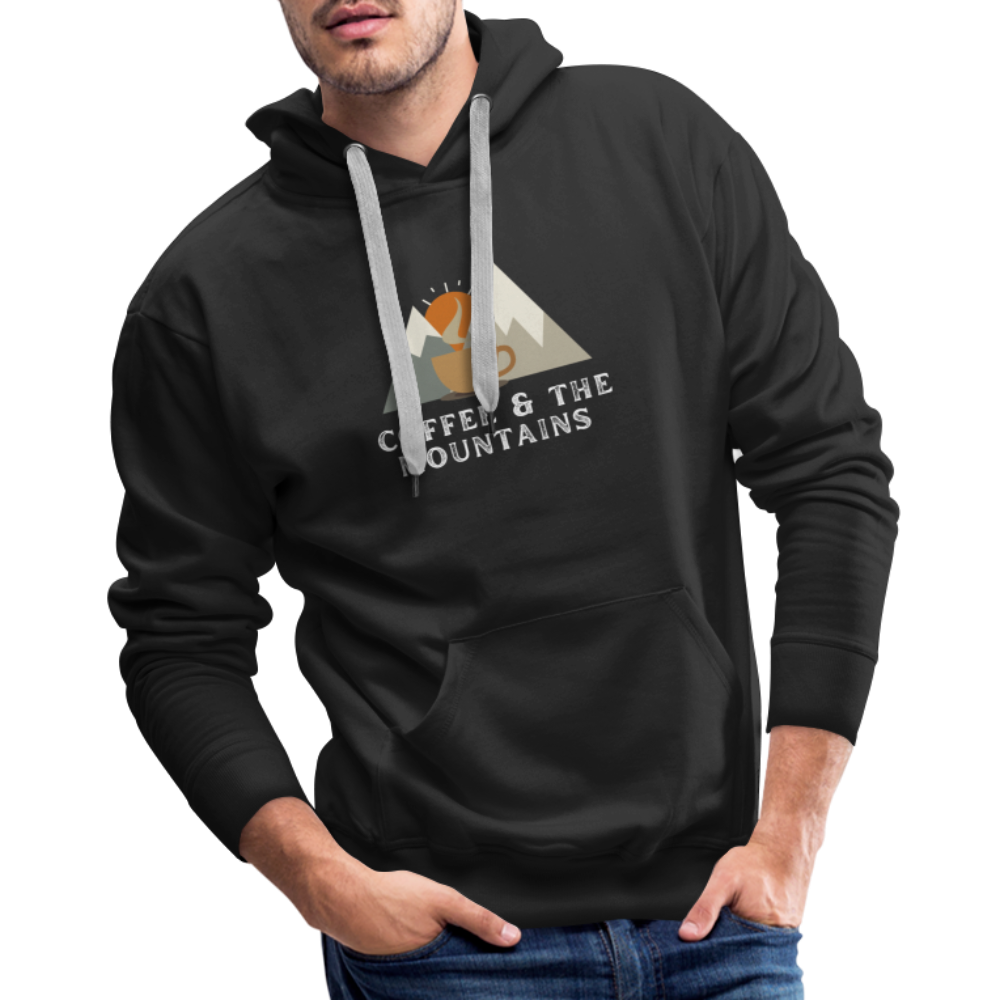 Coffee & the Mountains - Men’s Premium Hoodie - black