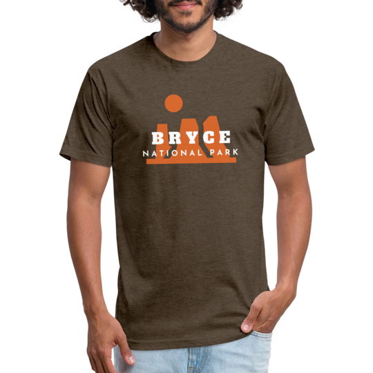 Bryce Canyon - Premium Graphic Tee - heather espresso