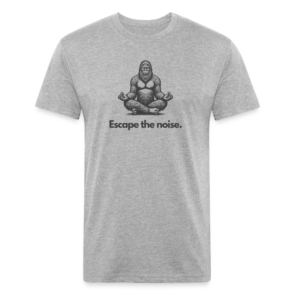 Escape the Noise (Bigfoot) - Premium Graphic Tee - heather gray