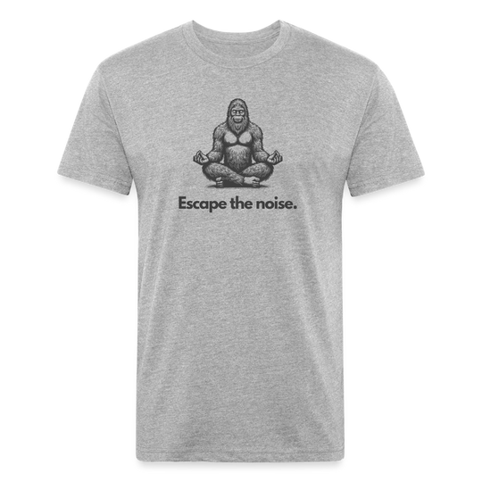 Escape the Noise (Bigfoot) - Premium Graphic Tee - heather gray