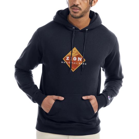 Zion - Champion Powerblend Hoodie - navy