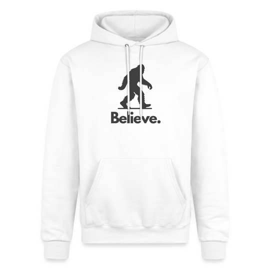 Believe (Bigfoot) - Champion Powerblend Hoodie - white