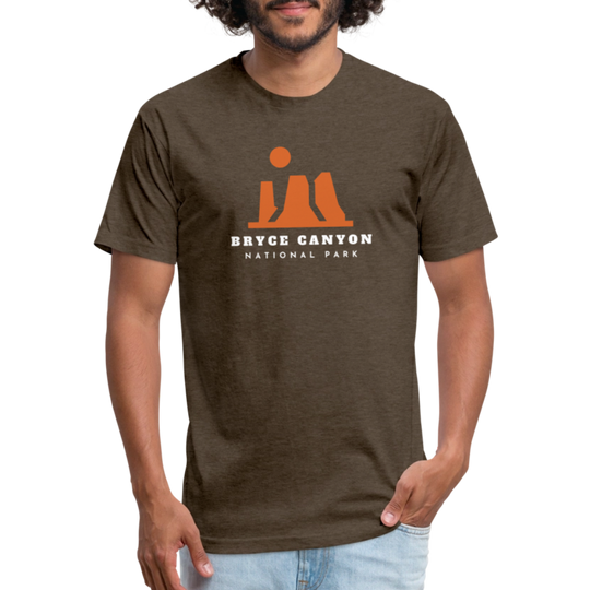 Bryce Canyon - Premium Graphic Tee - heather espresso