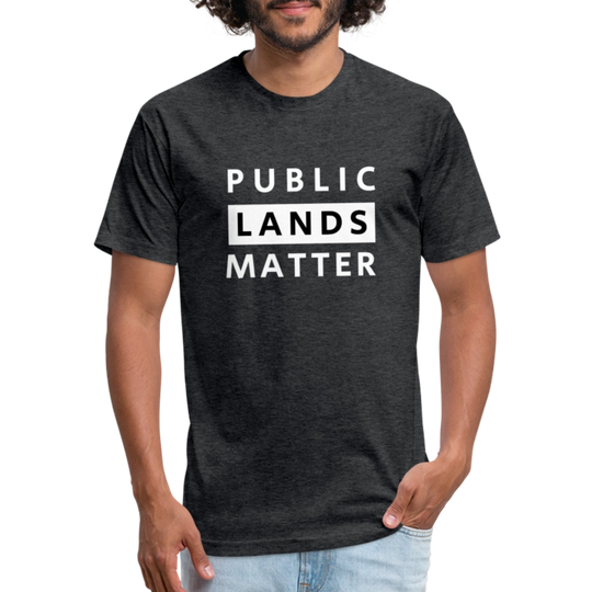 Public Lands Matter - Premium Graphic Tee - heather black