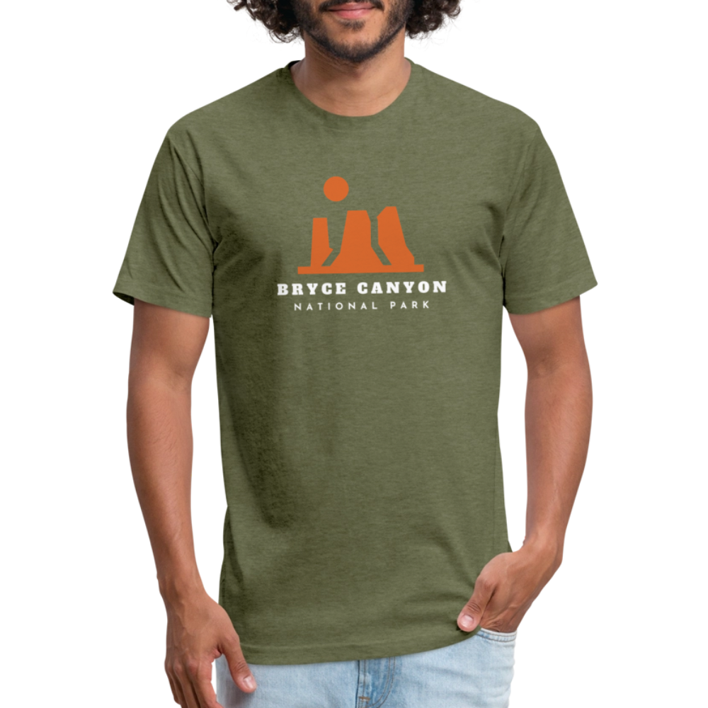 Bryce Canyon - Premium Graphic Tee - heather military green