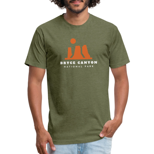 Bryce Canyon - Premium Graphic Tee - heather military green