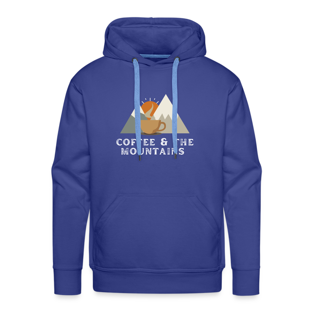 Coffee & the Mountains - Men’s Premium Hoodie - royal blue