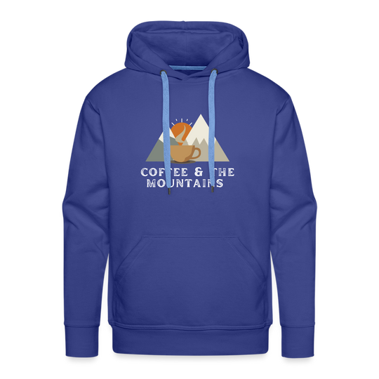 Coffee & the Mountains - Men’s Premium Hoodie - royal blue