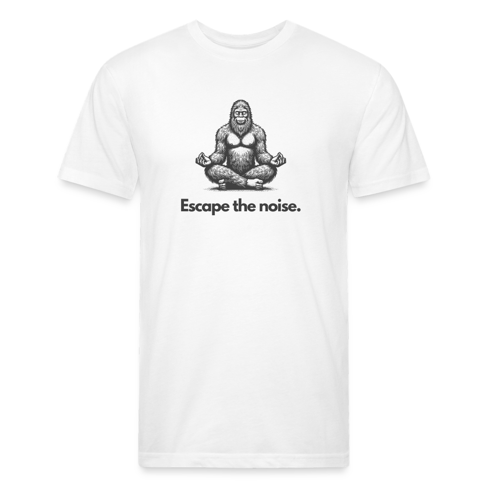 Escape the Noise (Bigfoot) - Premium Graphic Tee - white