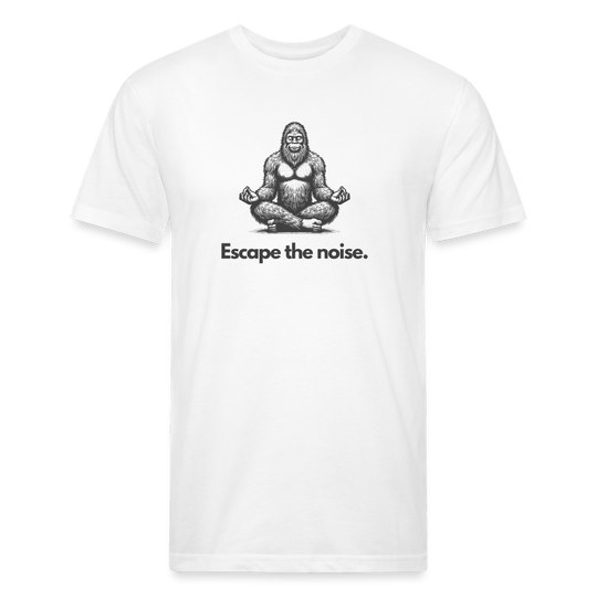 Escape the Noise (Bigfoot) - Premium Graphic Tee - white