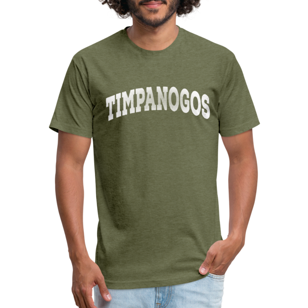 Timpanogos (retro college) - Premium Graphic Tee - heather military green