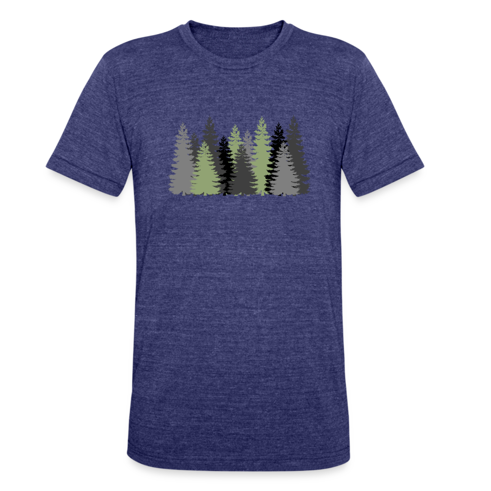 Trees - Tri-Blend T-Shirt - heather indigo