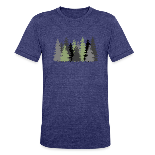 Trees - Tri-Blend T-Shirt - heather indigo