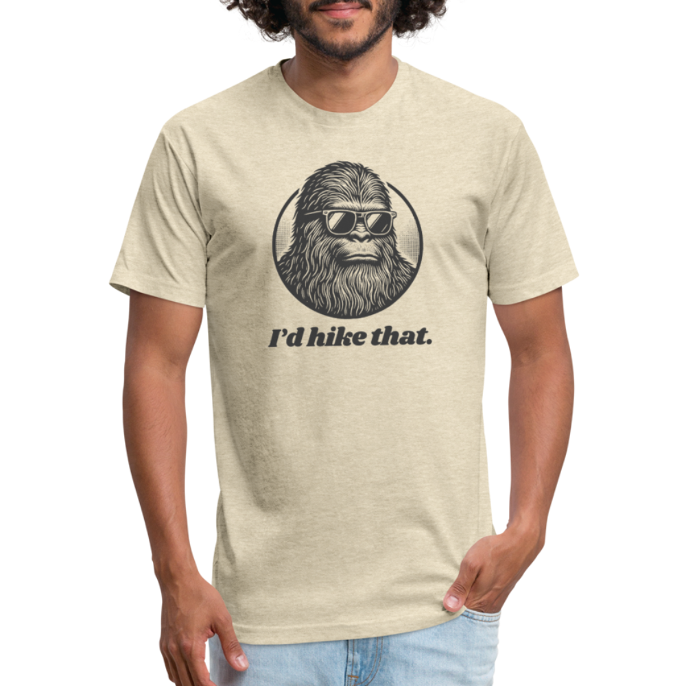 I'd Hike That (Bigfoot) - Premium Graphic Tee - heather cream