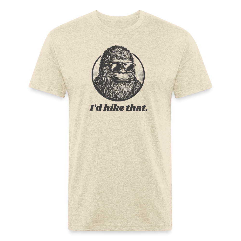 I'd Hike That (Bigfoot) - Premium Graphic Tee - heather cream