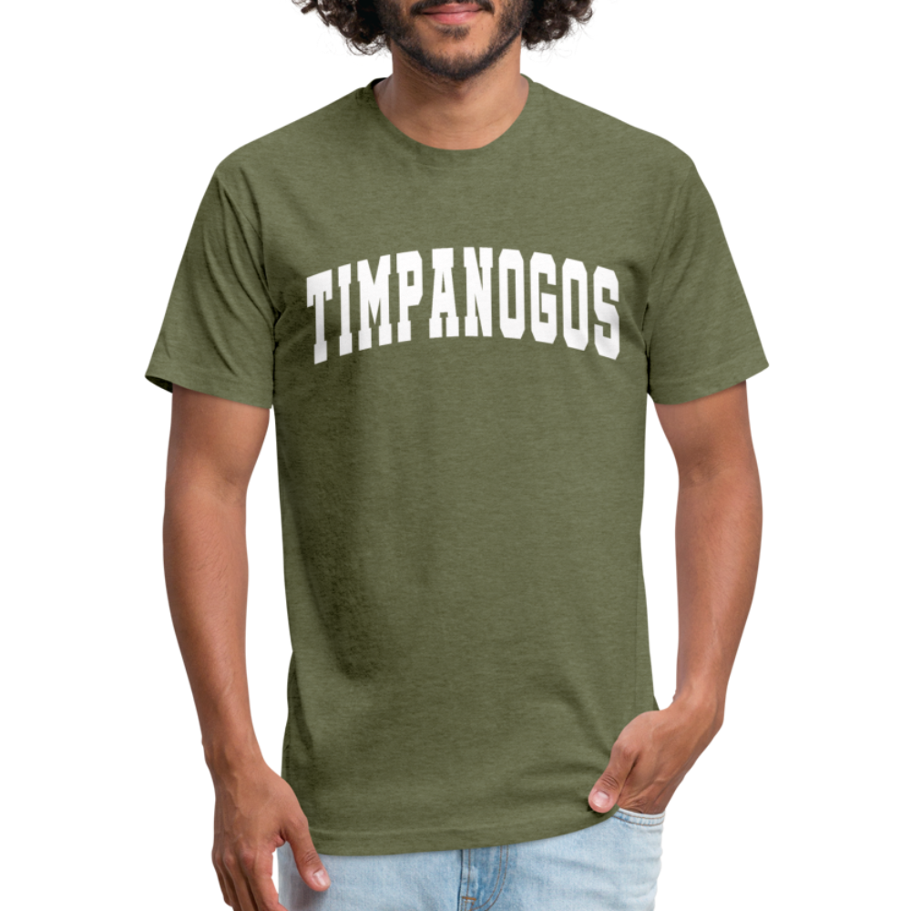 Timpanogos (retro college) - Premium Graphic Tee - heather military green