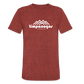 Timpanogos Hiking Co. (official) - Tri-Blend T-Shirt - heather cranberry