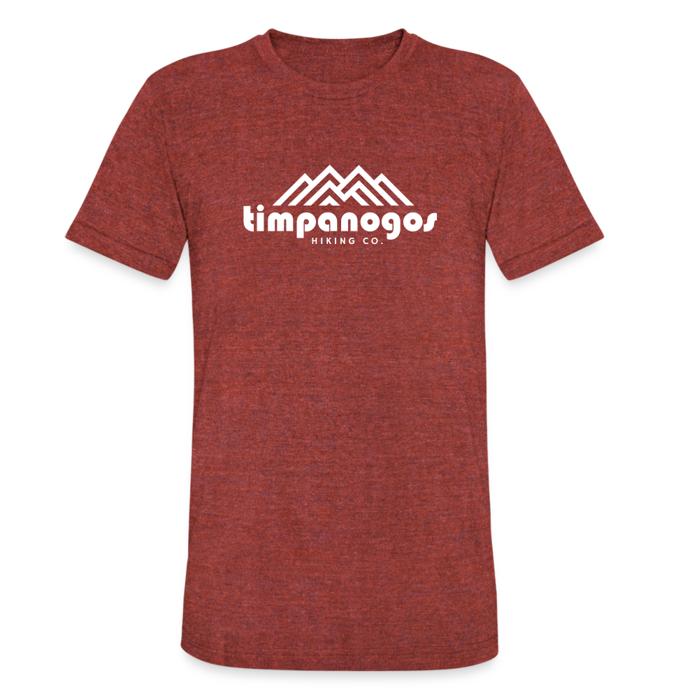 Timpanogos Hiking Co. (official) - Tri-Blend T-Shirt - heather cranberry