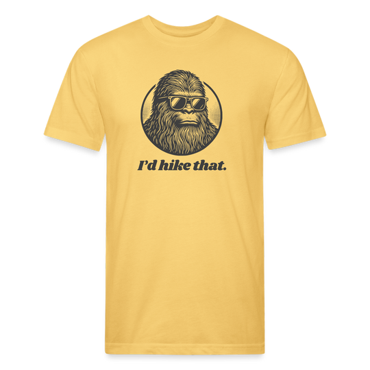 I'd Hike That (Bigfoot) - Premium Graphic Tee - pastel yellow