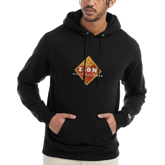 Zion - Champion Powerblend Hoodie - black