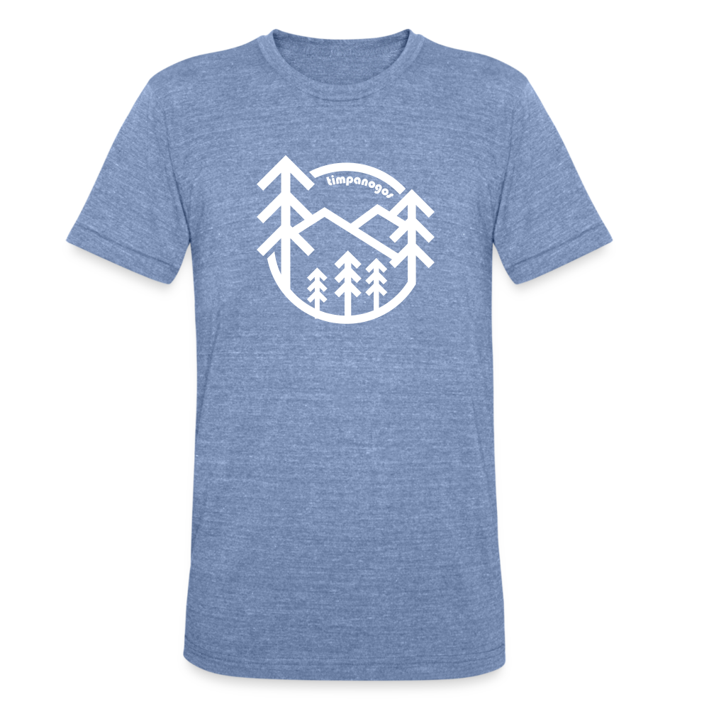 Retro Forest - Tri-Blend T-Shirt - heather blue