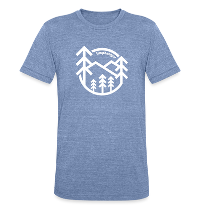 Retro Forest - Tri-Blend T-Shirt - heather blue