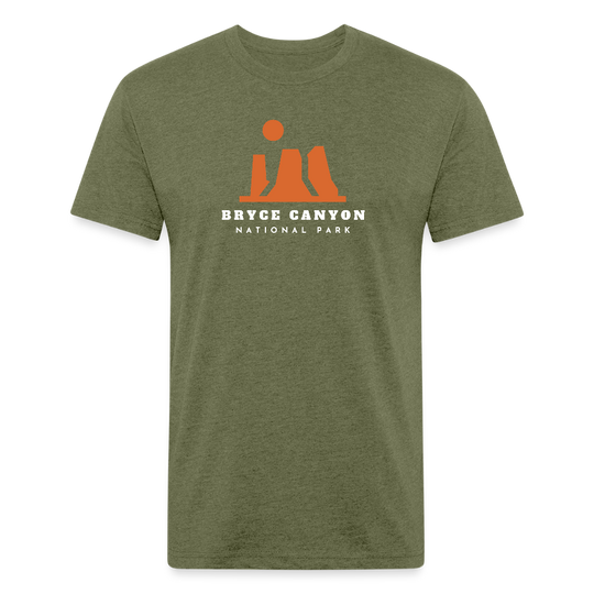 Bryce Canyon - Premium Graphic Tee - heather military green