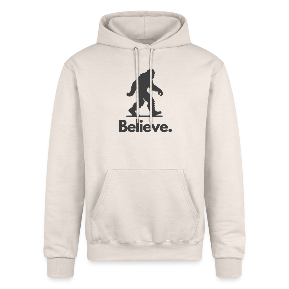 Believe (Bigfoot) - Champion Powerblend Hoodie - Sand