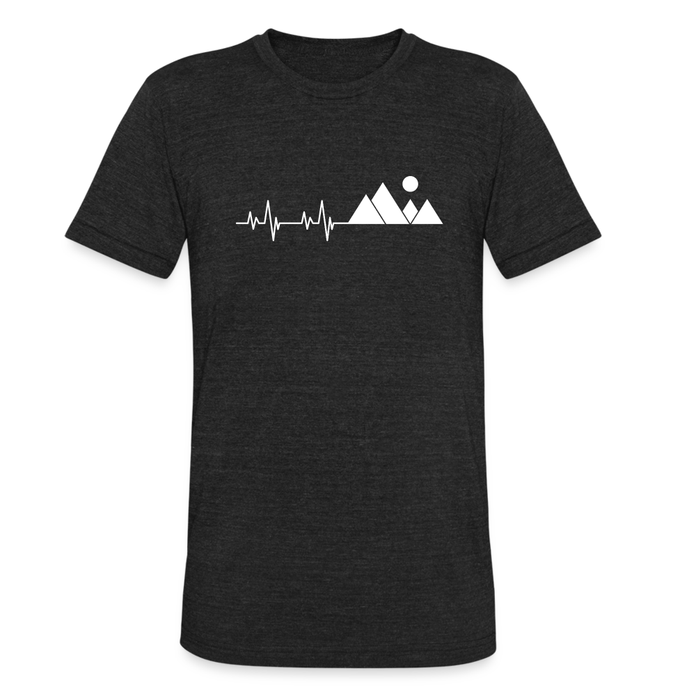 Mountain Pulse - Tri-Blend T-Shirt - heather black