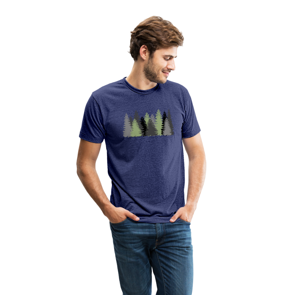 Trees - Tri-Blend T-Shirt - heather indigo