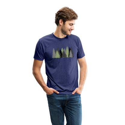 Trees - Tri-Blend T-Shirt - heather indigo