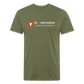 Mt. Timpanogos (Coordinates) - Premium Graphic Tee - heather military green