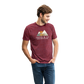 Coffee & the Mountains - Tri-Blend T-Shirt - heather cranberry