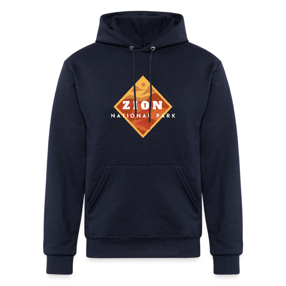 Zion - Champion Powerblend Hoodie - navy