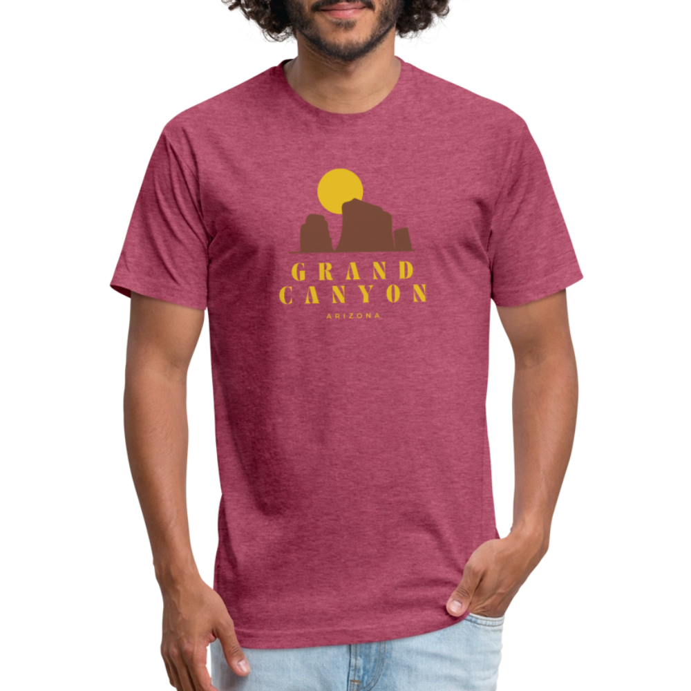 Grand Canyon - Premium Graphic Tee - heather burgundy