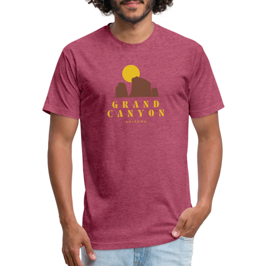 Grand Canyon - Premium Graphic Tee - heather burgundy