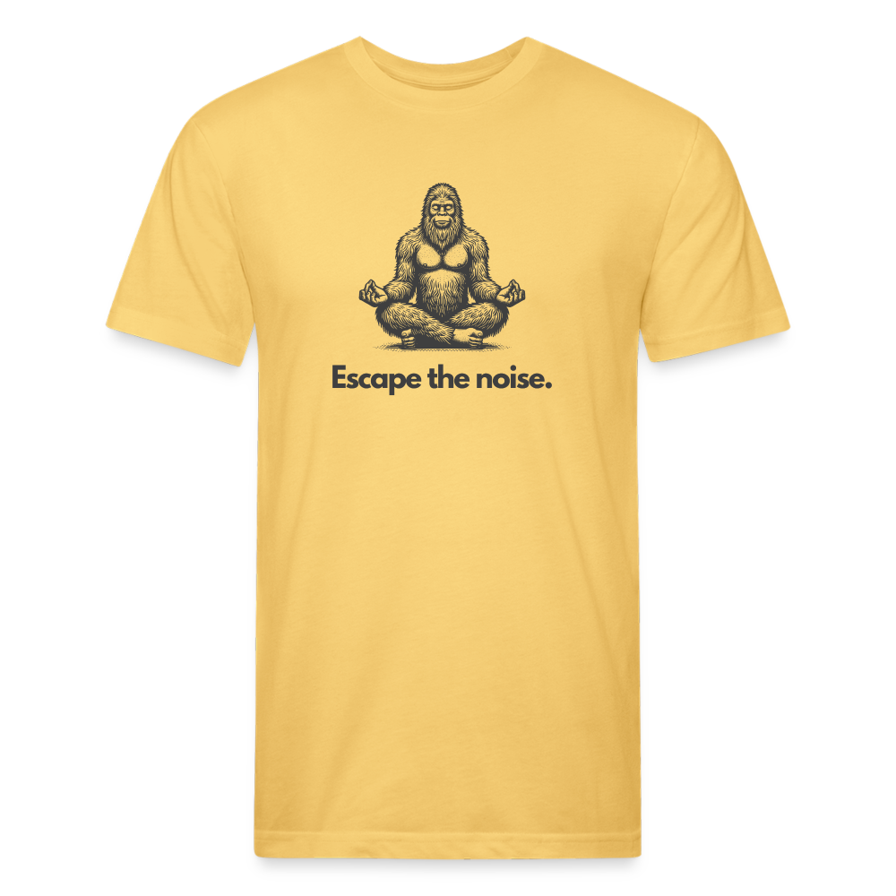 Escape the Noise (Bigfoot) - Premium Graphic Tee - pastel yellow