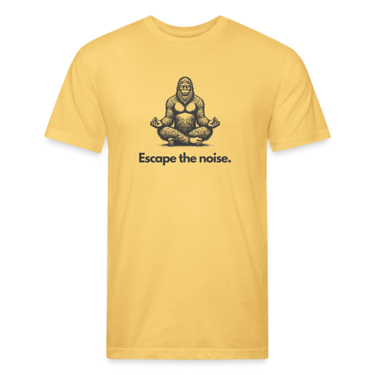 Escape the Noise (Bigfoot) - Premium Graphic Tee - pastel yellow