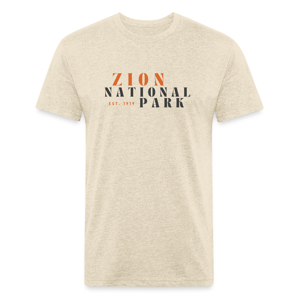 Zion (retro) - Premium Graphic Tee - heather cream