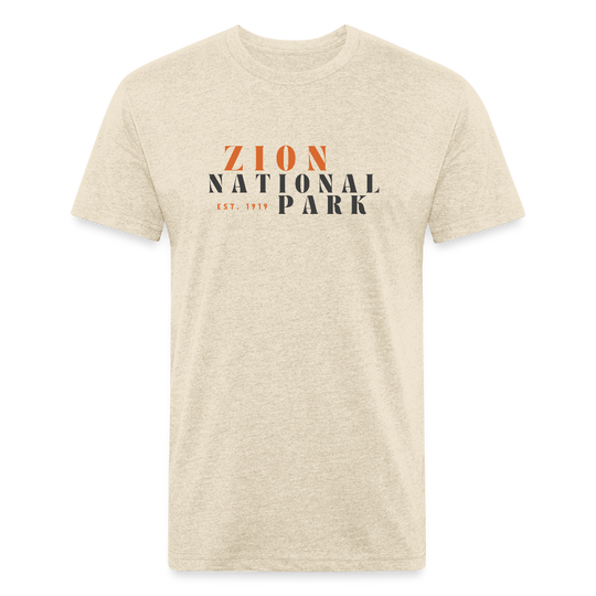 Zion (retro) - Premium Graphic Tee - heather cream