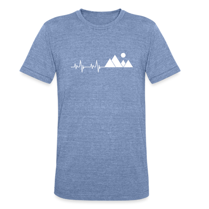 Mountain Pulse - Tri-Blend T-Shirt - heather blue