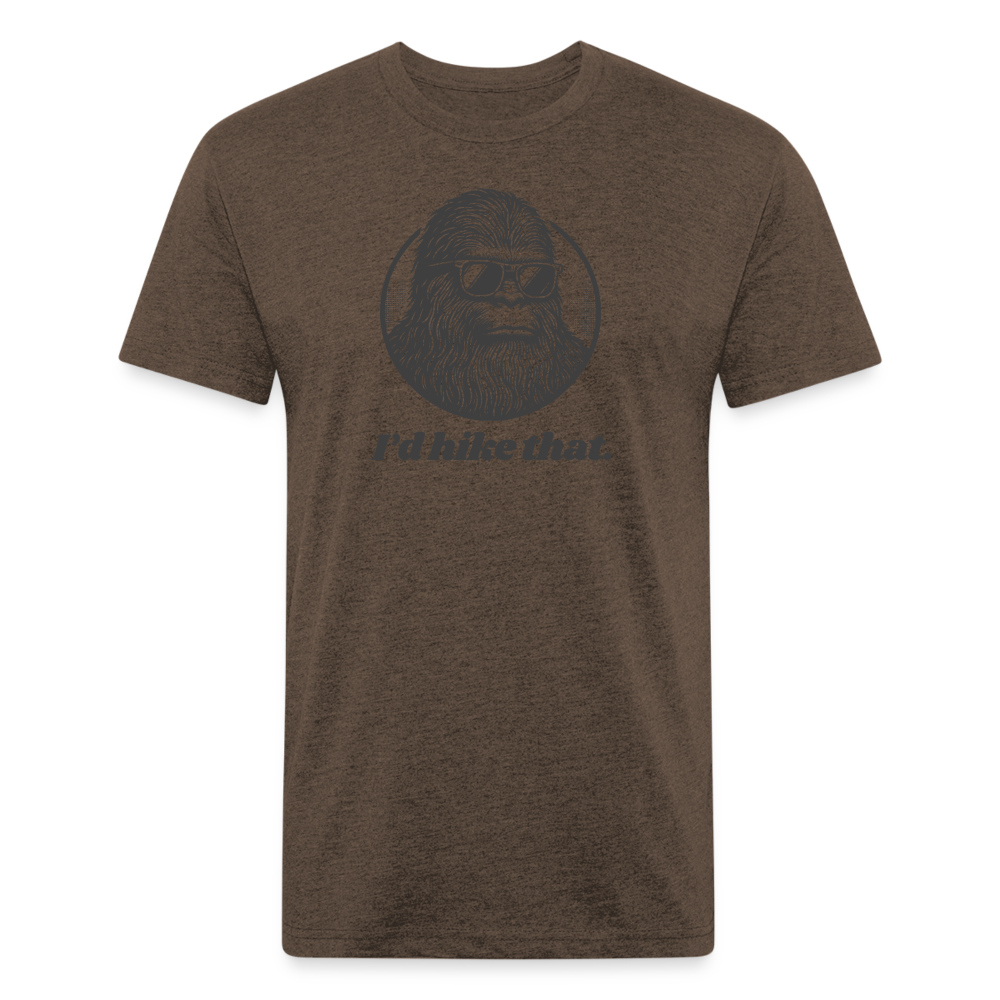 I'd Hike That (Bigfoot) - Premium Graphic Tee - heather espresso