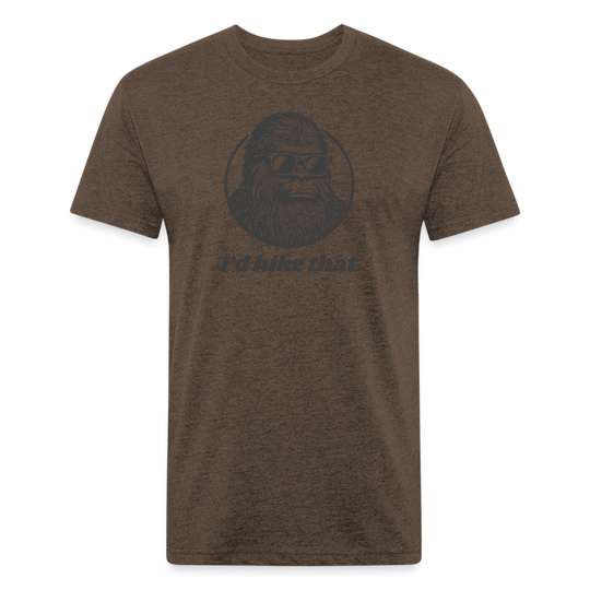 I'd Hike That (Bigfoot) - Premium Graphic Tee - heather espresso