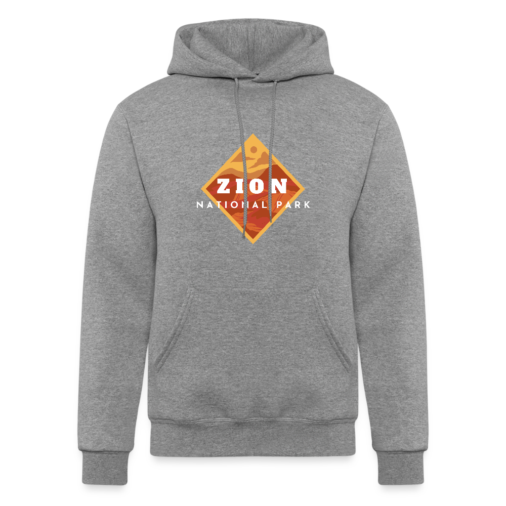 Zion - Champion Powerblend Hoodie - heather gray