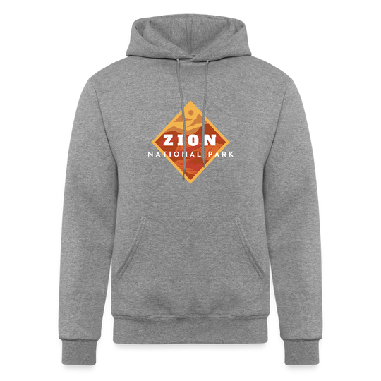 Zion - Champion Powerblend Hoodie - heather gray