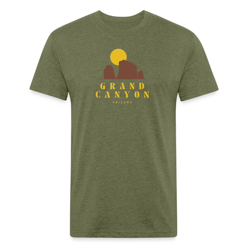 Grand Canyon - Premium Graphic Tee - heather military green