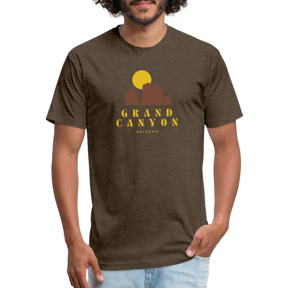 Grand Canyon - Premium Graphic Tee - heather espresso