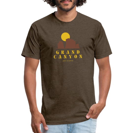 Grand Canyon - Premium Graphic Tee - heather espresso