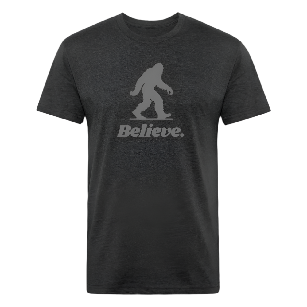 Believe (Bigfoot/Silver) - Premium Graphic Tee - heather black