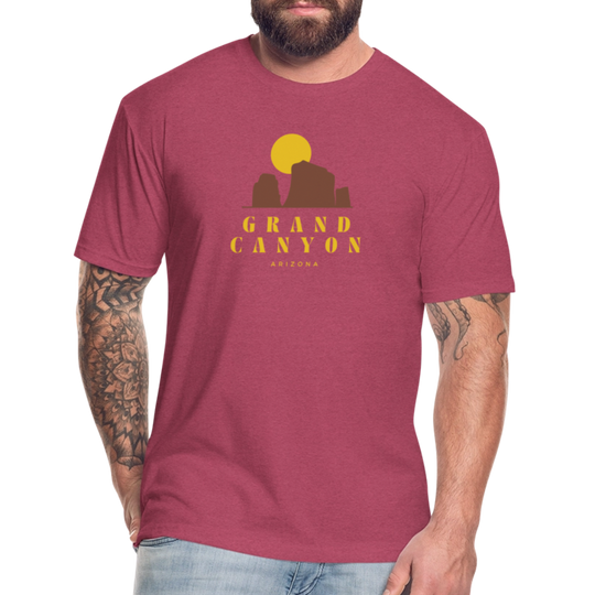 Grand Canyon - Premium Graphic Tee - heather burgundy